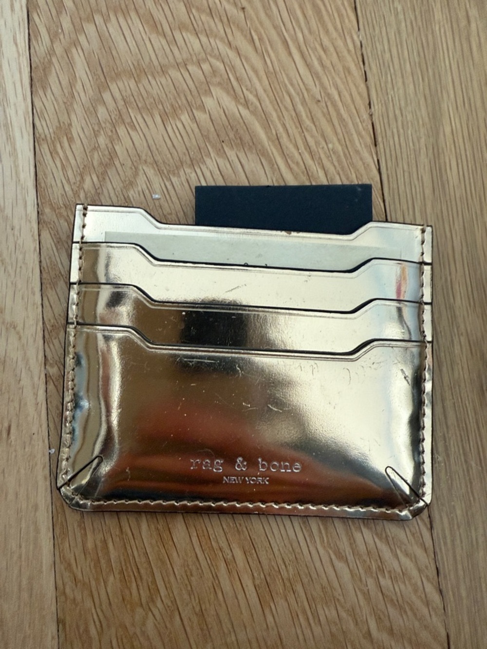 Rag and Bone Gold Wallet